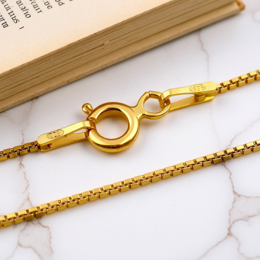 Venezianerkette - 0.9 mm - 24k Gold Vermeil