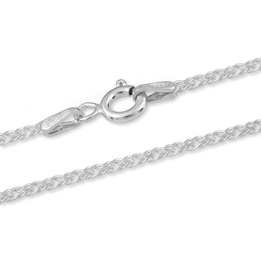 Rombokette - 2.0 mm - Rhodiniertes Silber