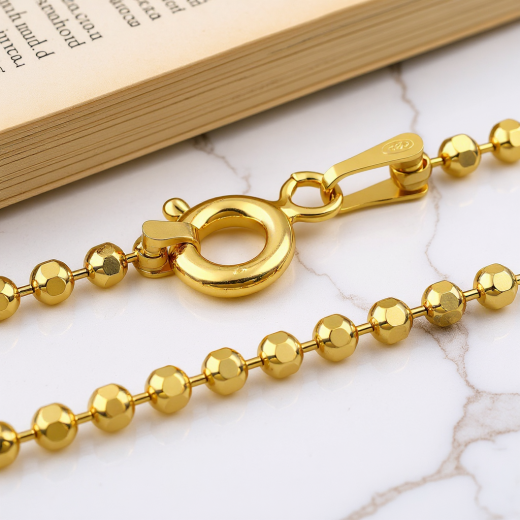 Kugelkette - 1.9 mm - 24k Gold Vermeil