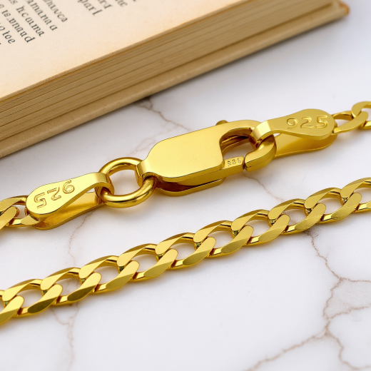 Panzerkette - 2.9 mm - 24k Gold Vermeil