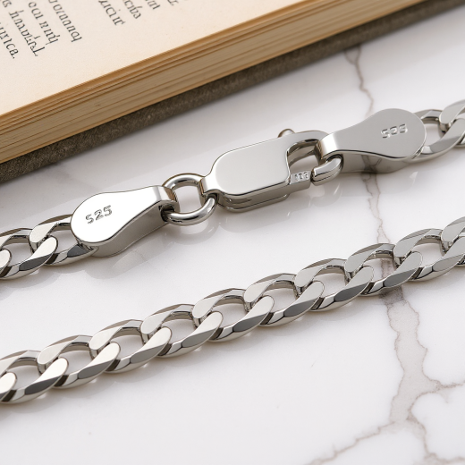 Panzerkette - 3.9 mm - 925 Sterling Silber