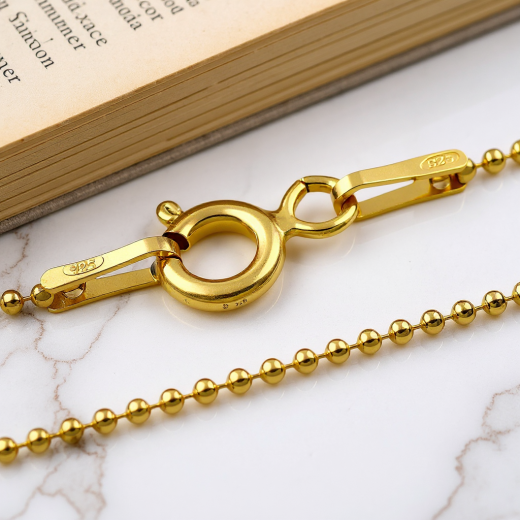 Kugelkette - 1.2 mm - 24k Gold Vermeil