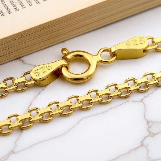 Bismarck Kette - 3.0 mm - 24k Gold Vermeil