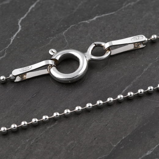 Kugelkette - 1 mm - 925 Sterling Silber
