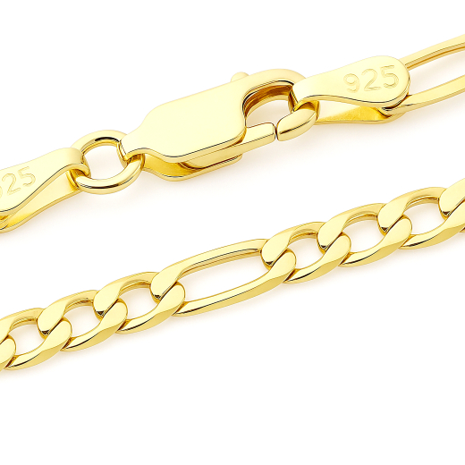 Figaro Kette - 3.1 mm - 24k Gold Vermeil