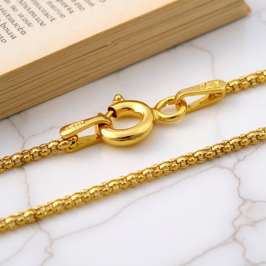 Popcorn Kette - 1.2 mm - 24k Gold Vermeil