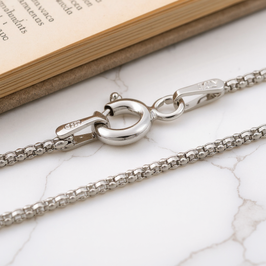 Popcorn Kette - 1.2 mm - 925 Sterling Silber