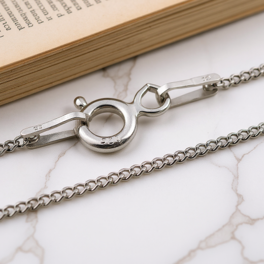 Panzerkette - 0.6 mm - 925 Sterling Silber
