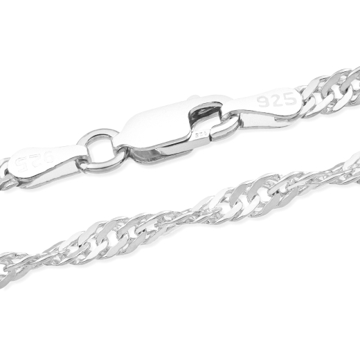 Singapurkette - 3.0 mm - 925 Sterling Silber