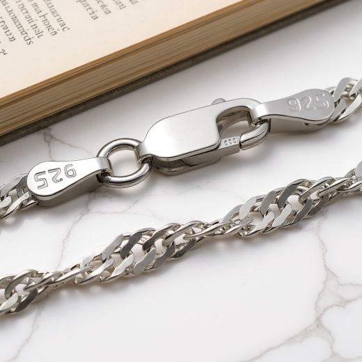 Singapurkette - 3.0 mm - 925 Sterling Silber