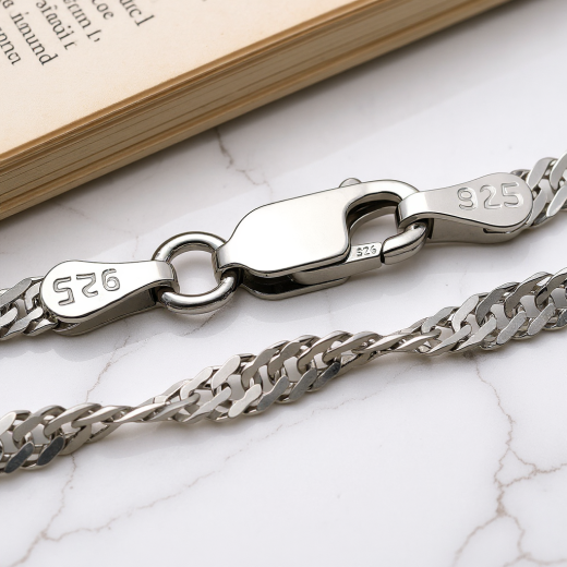 Singapurkette - 3.3 mm - 925 Sterling Silber
