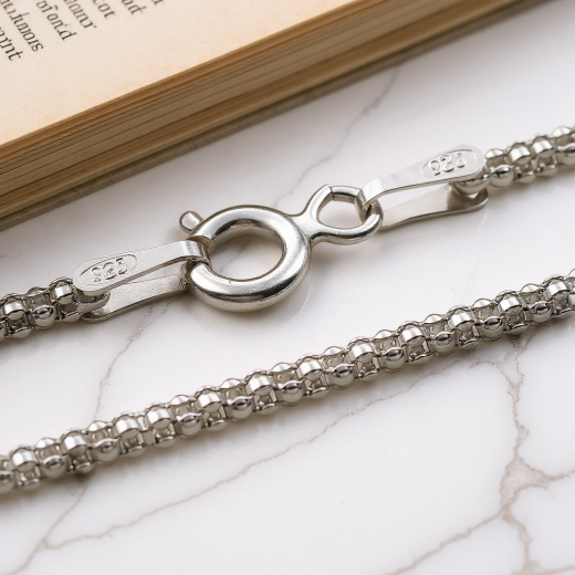 Popcorn Kette - 1.7 mm - 925 Sterling Silber