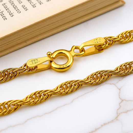 Prince of Wales Kette - 2.2 mm - 24k Gold Vermeil