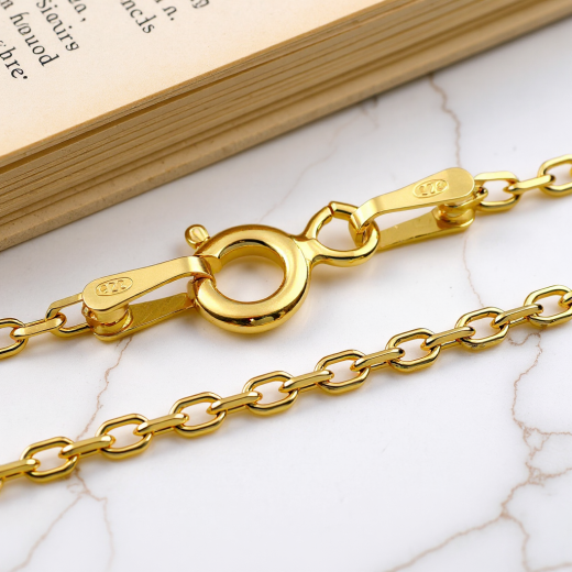 Ankerkette - 1.2 mm - 24k Gold Vermeil