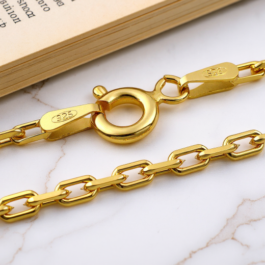 Ankerkette - 2.0 mm - 24k Gold Vermeil