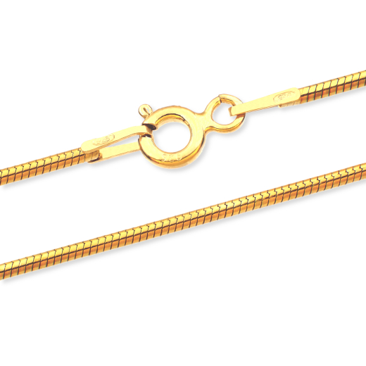 Snake Chain - 1.2 mm - 24k Gold Vermeil
