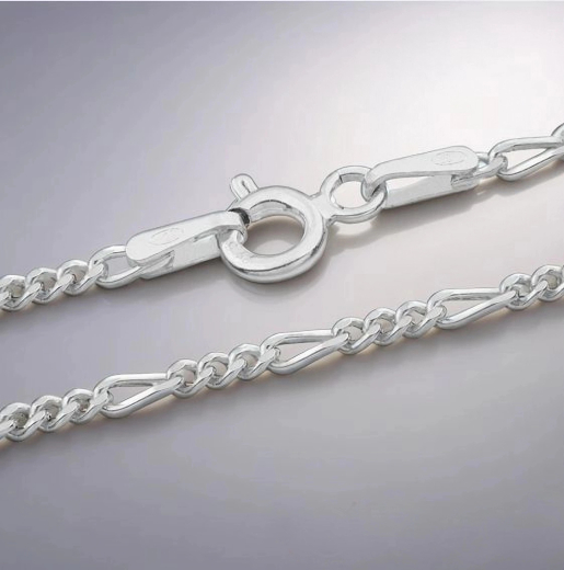 Figaro Kette - 1.5 mm - 925 Sterling Silber