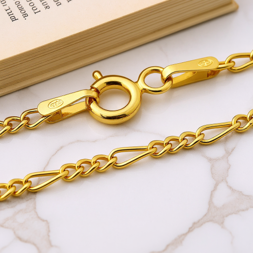 Figaro Kette - 1.5 mm - 24k Gold Vermeil