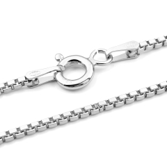 Venetian Chain - 1.4 mm - 18K White Gold Vermeil Venetian Chain - 1.4 mm - 18K White Gold Vermeil