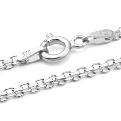 Bismarck Kette - 2.4 mm - Rhodiniertes Silber Bismarck Kette - 2.4 mm - Rhodiniertes Silber