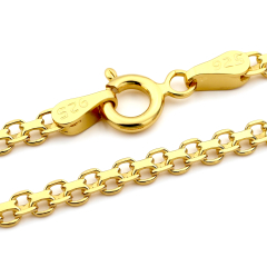 Bismarck Kette - 3.0 mm - 24k Gold Vermeil Bismarck Kette - 3.0 mm - 24k Gold Vermeil