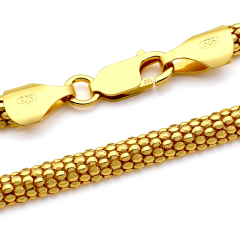 Popcorn Kette - 3.6 mm - 24k Gold Vermeil Popcorn Kette - 3.6 mm - 24k Gold Vermeil