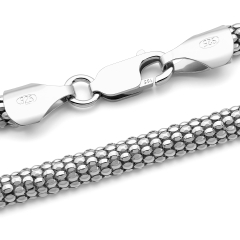 Popcorn Kette - 3.6 mm - 925 Sterling Silber Popcorn Kette - 3.6 mm - 925 Sterling Silber