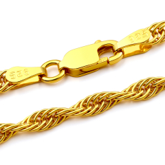 Prince of Wales Kette - 3.0 mm - 24k Gold Vermeil Prince of Wales Kette - 3.0 mm - 24k Gold Vermeil