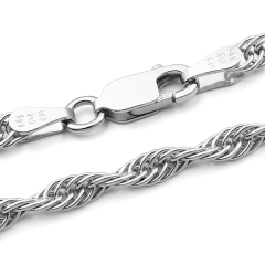 Prince of Wales Kette - 3.0 mm - Rhodiniertes Silber Prince of Wales Kette - 3.0 mm - Rhodiniertes Silber