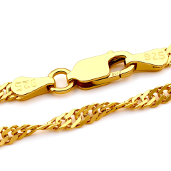 Singapurkette - 3.3 mm - 24k Gold Vermeil Singapurkette - 3.3 mm - 24k Gold Vermeil