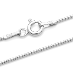 Schlangenkette Achteckig - 1.0 mm - 925 Sterling Silber Schlangenkette Achteckig - 1.0 mm - 925 Sterling Silber