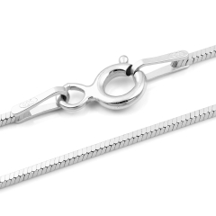 Schlangenkette Viereckig - 1.0 mm - 925 Sterling Silber Schlangenkette Viereckig - 1.0 mm - 925 Sterling Silber