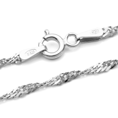 Singapurkette - 2.0 mm - 925 Sterling Silber Singapurkette - 2.0 mm - 925 Sterling Silber