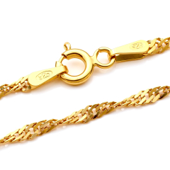 Singapurkette - 2.0 mm - 24k Gold Vermeil Singapurkette - 2.0 mm - 24k Gold Vermeil